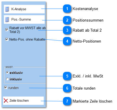 Konditionen-Sonderfunktionen