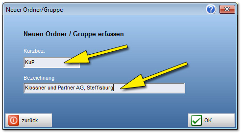 Offerte / Rechnung neu anlegen